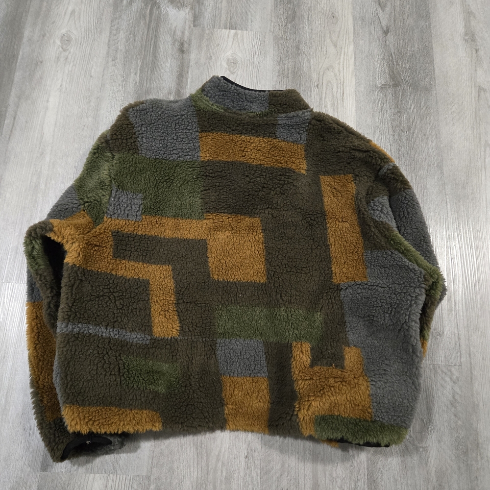 ASOS Multicolor Fleece Jacket Large - Picture 2 of 4